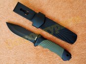 Нож охотничий тактический с пластиковой кобурой Columbia 1658D стеклобой