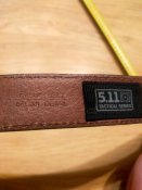 5.11 Tactical Stitched Leather Casual Belt Колір коричневий. Розмір S, 28". Оригінал. Новий.