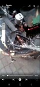 Частинка збитого російського вертольоту МІ 35 М.