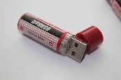 ...Акумуляторна батарейка АА USB зарядка 2 шт. (1588)
