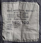 Штаны хим защиты Suit Protective NBC DPM Trousers, 180/100, б/у, армия ВС Великобритании