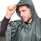 Дощовик плащ-намет пончо Travel PVC 145x107см олива