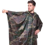Дощовик плащ-намет пончо Travel PVC 145x107см камуфляж