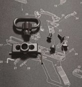 Антабка QD MGP + база на m-lock цевье. Ar15/ак (1 шт.)