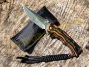 Складной нож флиппер Silver Blade с темляком череп с чехлом