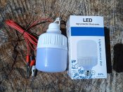 Лампочка зі щупами для акумулятора 12v