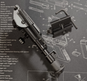 Сошки складные Harris bipod Brm, &quot;6-9 &quot;. Телескопические для Ar15/Ак (2 шт.)