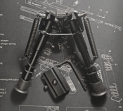 Сошки складные Harris bipod Brm, &quot;6-9 &quot;. Телескопические для Ar15/Ак (2 шт.)