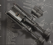 Сошки складные Harris bipod Brm, &quot;6-9 &quot;. Телескопические для Ar15/Ак (2 шт.)