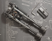 Сошки складные Harris bipod Brm, &quot;6-9 &quot;. Телескопические для Ar15/Ак (2 шт.)