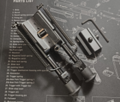 Сошки складные Harris bipod Brm, &quot;6-9 &quot;. Телескопические для Ar15/Ак (2 шт.)