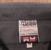 Рубашка Weder-Meier, ворот 41, хлопок, 1970 г, армия ВС Швейцария