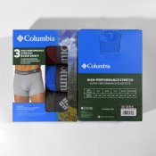 Чоловічі труси-боксери Columbia Stretch-Performance Boxer Briefs кольорові L [упаковка 3 шт.]