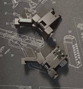 Целик и мушка, комплект. Механические прицельные ,45 градусов. Ar15/Ак.