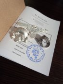 Кокарди СС на фуражку + перстень