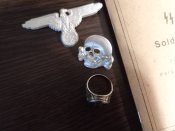 Кокарди СС на фуражку + перстень