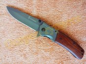Нож складной Browning DA98 полуавтомат ,дерево ,клипса