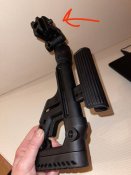 Приклад телескопический складной c аммортизатором Fab Defense