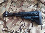 Приклад телескопический складной c аммортизатором Fab Defense