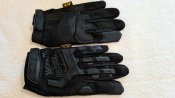 Тактические перчатки Mechanix полнопалые черные