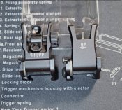 Комплект Целик и Мушка Leapers UTG Low Profile прямые. Оригинал (1 шт.)