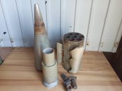 Головная часть со взрывателем, блок стабилизаторов.