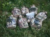 Фляга з кружкою армійська US Army Вottle 1 л пластикова в чохлі Multicam (1 шт.)
