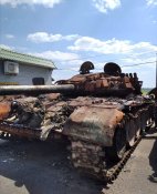 гильза\поддон от порохового заряда от выстрела к 125 мм. танковой пушки