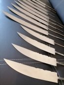 # Л  Заготовки для ножей из французской столицы производства ножей и столовых предметов г.Тьер( Thiers France)