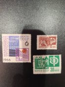 Марки СССР, та зарубiжнi 159 штук.