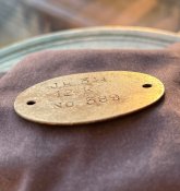 Жетон Німецького Піхотинця ПСВ «J.R.344 12 K N 389» зразка 1878-го року.