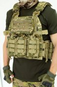 Плитоноска Cordura Asdag швидке скидання. Колір койот