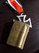 Залізний хрест 2 класу + металічна  запальничка