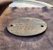 Жетон Німецького Піхотинця ПСВ «J.R.344 12 K N 389» зразка 1878-го року.
