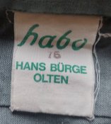 Рубашка Habo Hans Burge Olten, ворот 42, 1976 г, б/у, армия ВС Швейцария