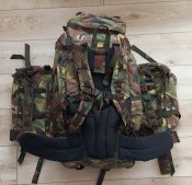 Рюкзак військовий 80L металевий каркас+2 кішені. Нідерланди