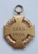 Юбилейный крест 1848-1908 Ф.Йосиф Австро-Венгрия