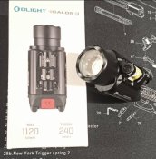 Фонарик подствольный Olight Baldr RL Black с красным Лцу