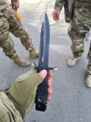 Трофейный орковский Штык-Нож 6х9-1 Кампо на АК-12 Армии РФ