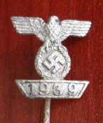 Миниатюра Шпанги повторного награждения ЕК2 1939.