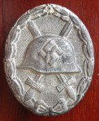 Знак "За ранение 1939" в серебре. Клеймо "100".