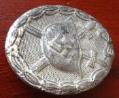 Знак "За ранение 1939" в серебре. Клеймо "100".