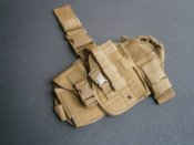 Кобура з платформою стегнова під праву руку Combat Coyote койот
