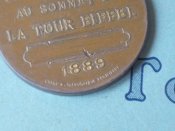 Буклет " Ейфелева вежа" + медаль 1889 року.