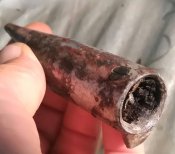 Окончание колышка. Алюминий.