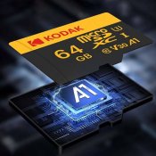 Карта пам'яті Kodak micro SD 64Gb U3 A1 class 10