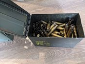 Цинк від набоїв 12.7×99 + відстріляні гільзи