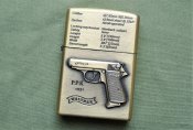 Зажигалка бензиновая пистолет Walther PPK