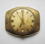 Чоловічий позолочений годинник /часы/ Полет - Poljot = механіка = СРСР = AU 10