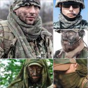 Шарф-сітка Tactical Scarf Mesh (Sniper Veil) Camo Woodland